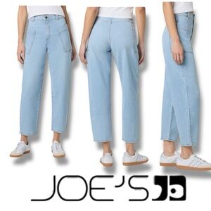 Joe's Jeans Patch Pocket High Waist Ankle Barrel Leg Crop Pant Size 26